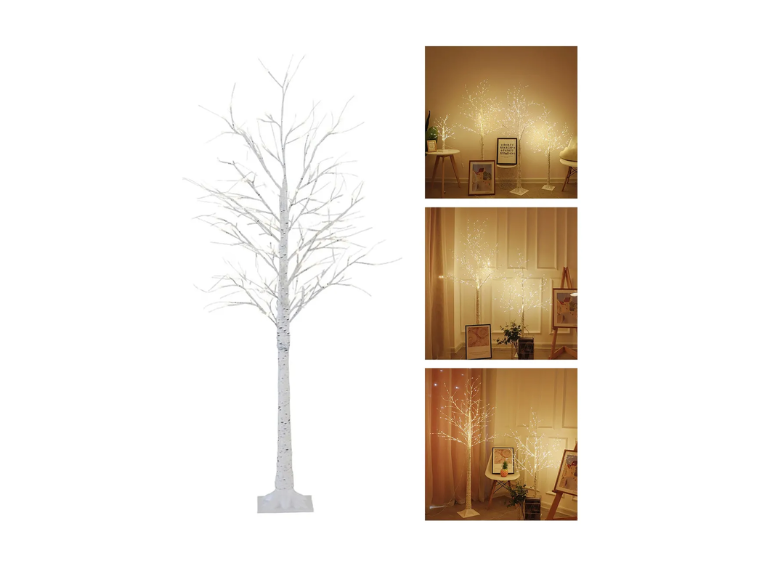 Árbol Decorativo con Luces LED 1.5 Metros color Blanco 