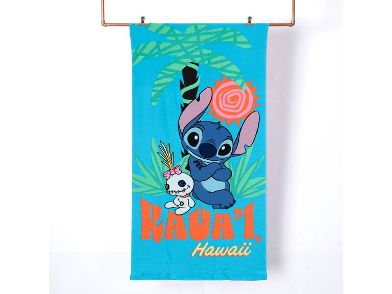 Toalla con Bolso Stitch Palmera