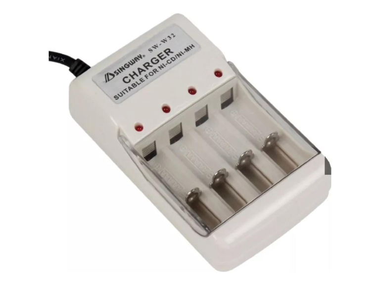 Cargador Pilas Recargables 4 Pilas AA AAA 5 V