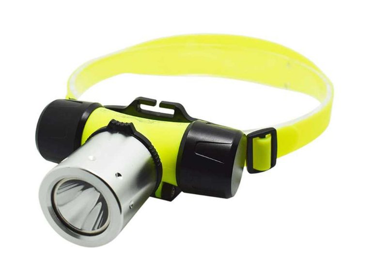 Linterna Frontal Profesional Buceo Verde