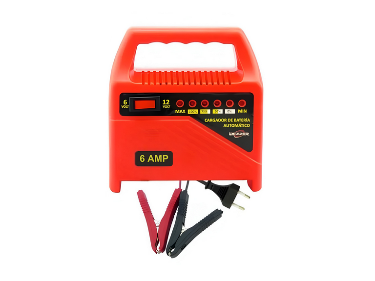 Cargador Batería Auto Moto 6/12 V 6 AMP