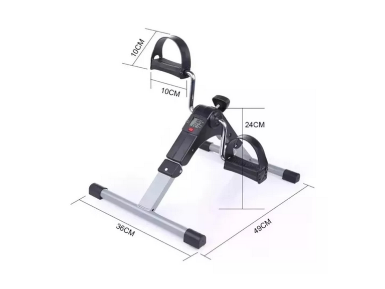 Pedalera Spinning Ejercitador Manos Pies Monitor Plegable