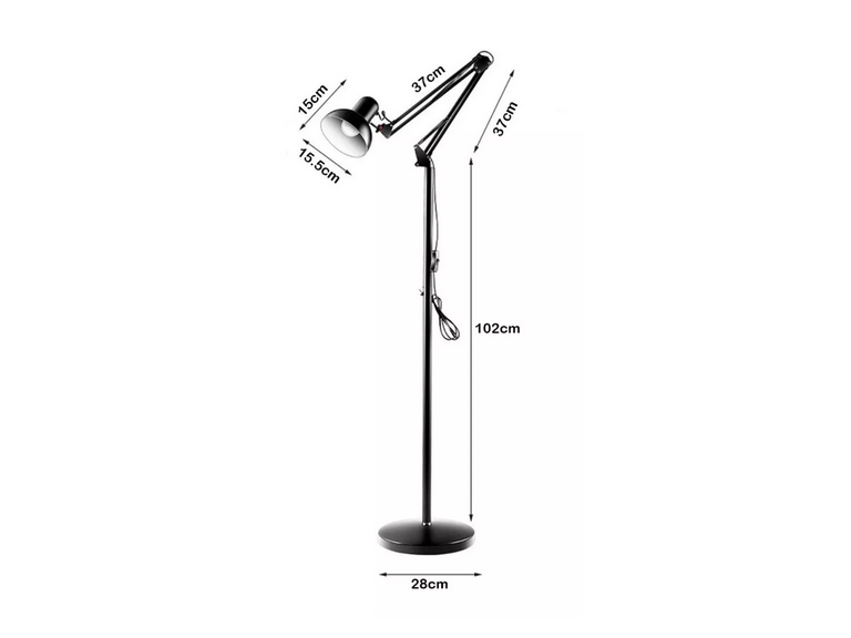 Lámpara Pie Moderna Pegable Hogar 138 cm 240V