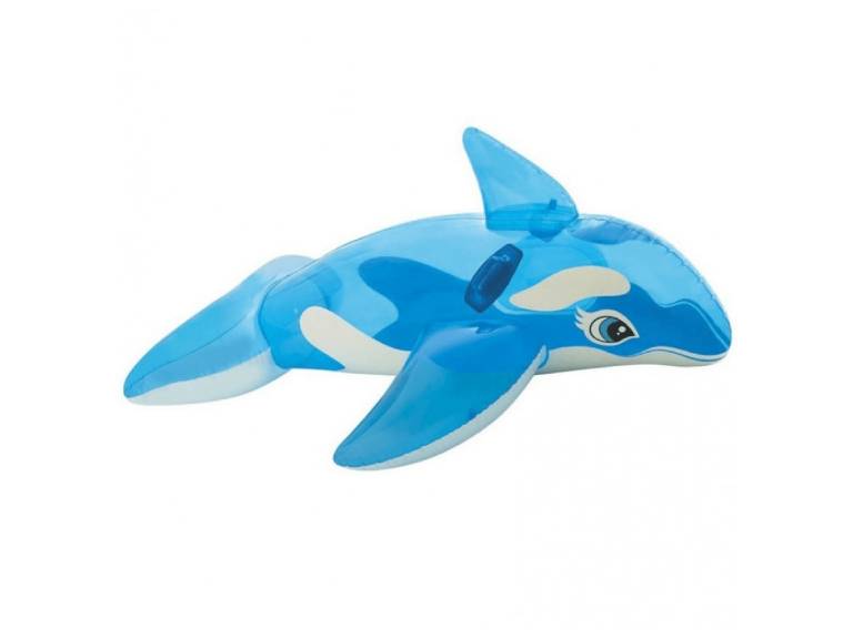 Flotador inflable tipo Ballena 210 cm Azul