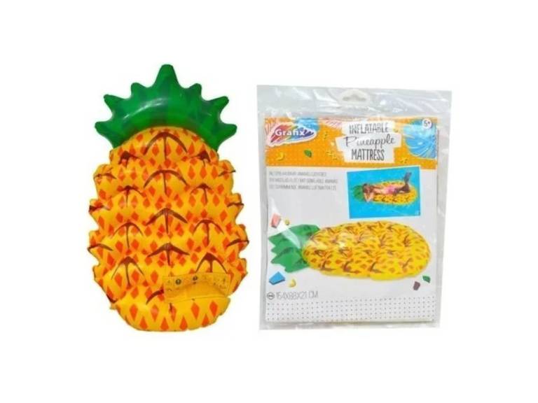 Flotador Inflable tipo Piña 165x90x16 cm