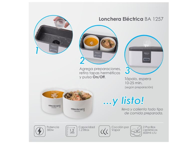 Lonchera Eléctrica Gris Electron