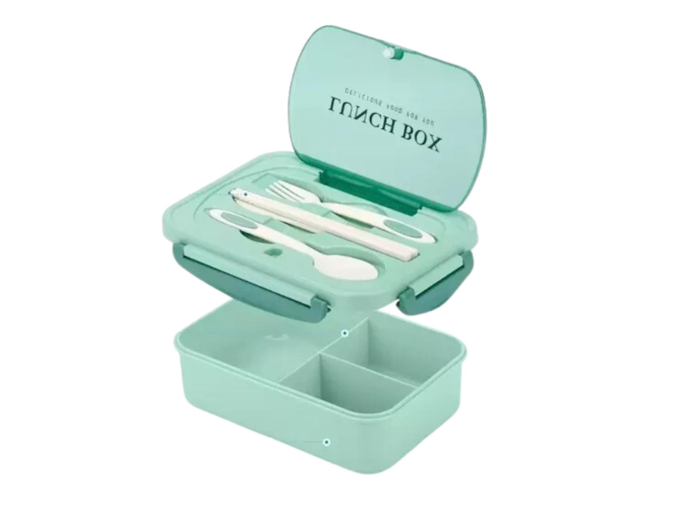 Tupper Contenedor Microondas Alimentos Servicio Verde