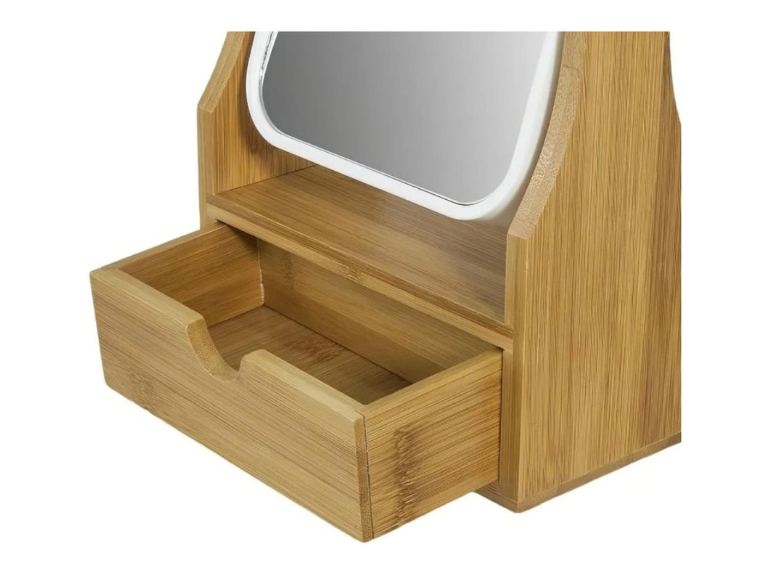 Espejo Maquillaje Rectangular Redondo Rotación 360 grados