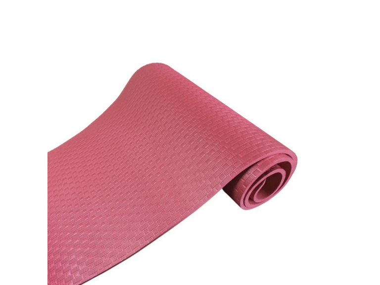 Mat Alfombrilla Yoga Pilates Ejercicio 8 MM Rojo
