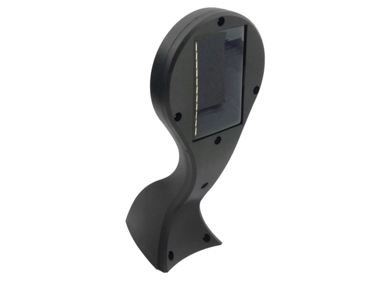 Foco Mini Solar Pared Mica Blanca Sensor Movimiento