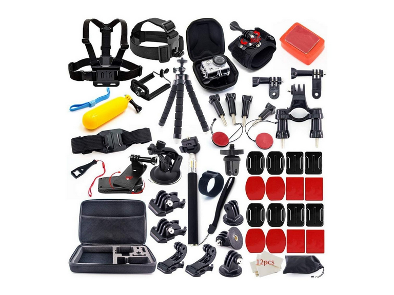 Kit 54 Accesorios Cámara Deportiva GoPro Estuche