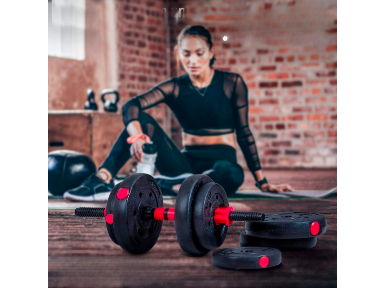 Set Mancuernas Pesas 15 KG Fitness Ajustables