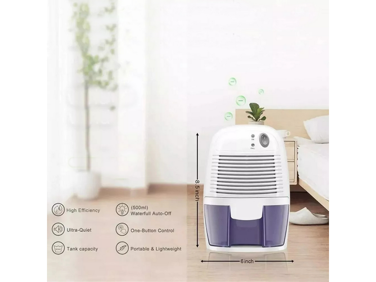 Deshumidificador Aire Eléctrico 500 ML Elimina Humedad