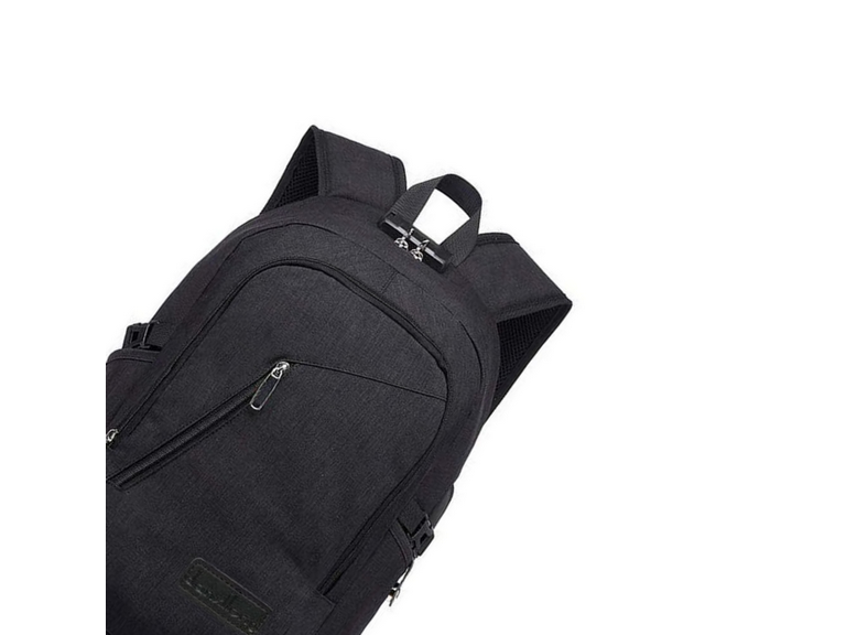 Mochila Antirrobo 30 LT Cable USB Negro