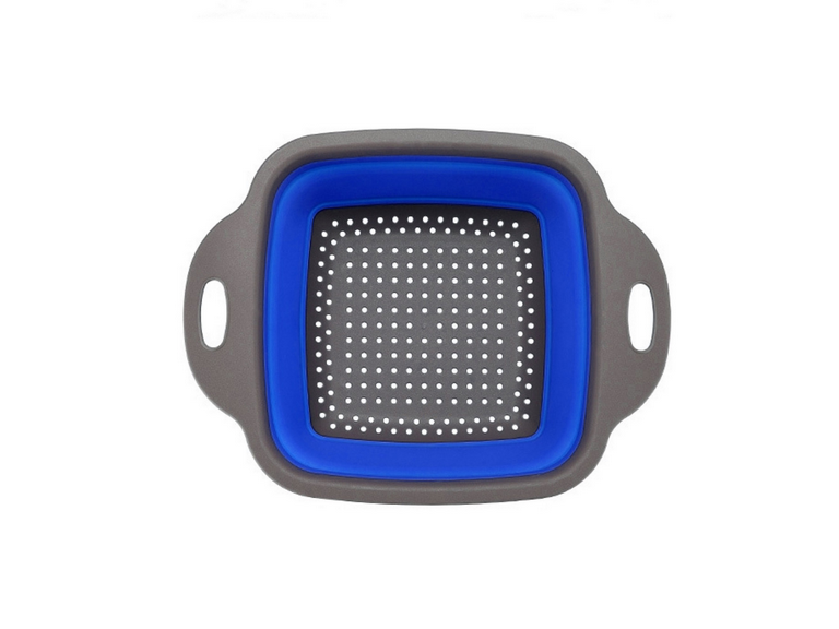 Pack 2 Coladores Escurridor Rectangular Cocina Azul