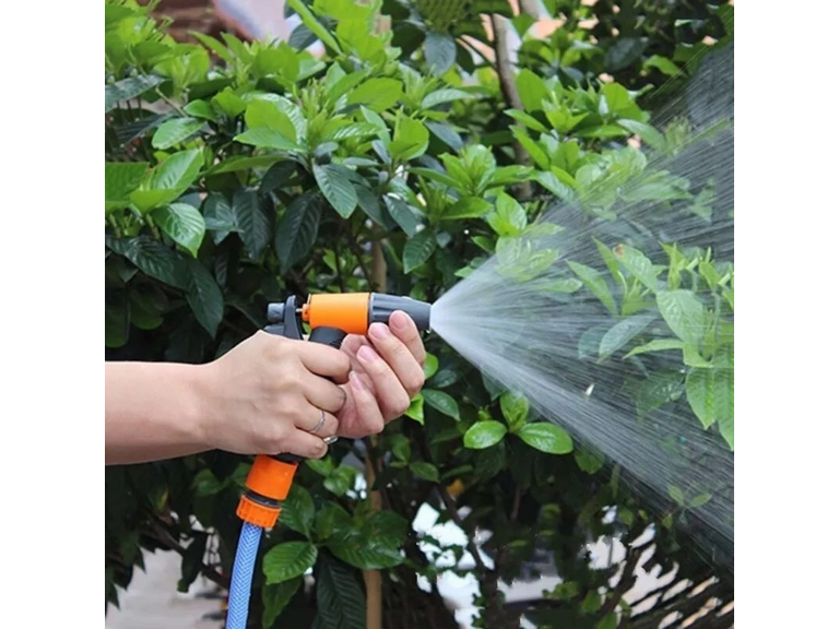 Manguera Flexible 1/2 pulg. Rollo 20 MTS Pistola Acoples Verde