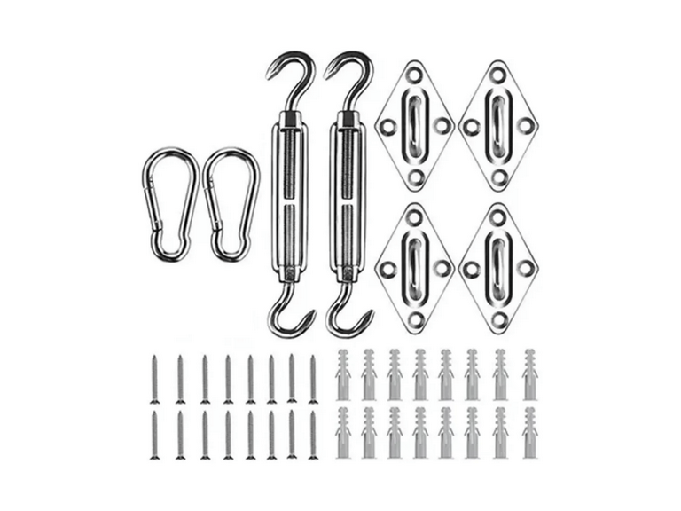 Kit Instalacion Fija Toldo Vela Acero Inoxidable