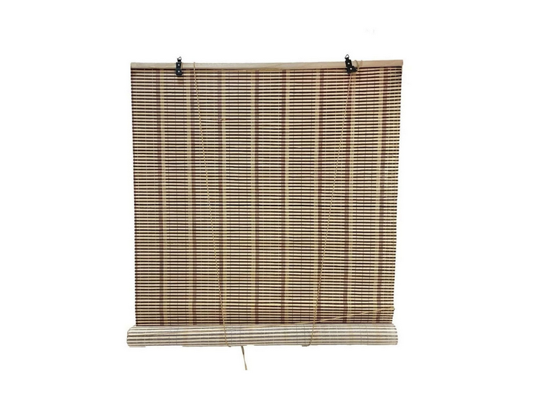 Cortina Persiana Roller Enrollable Bambú Chocolate 120x180 cm
