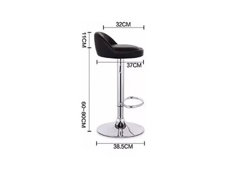 Taburete Silla Piso Bar 80 cm Negro
