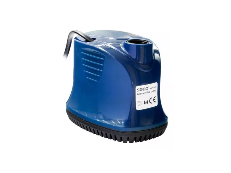 Bomba Agua Fuente Piletas Peceras Sumergible 25W Azul