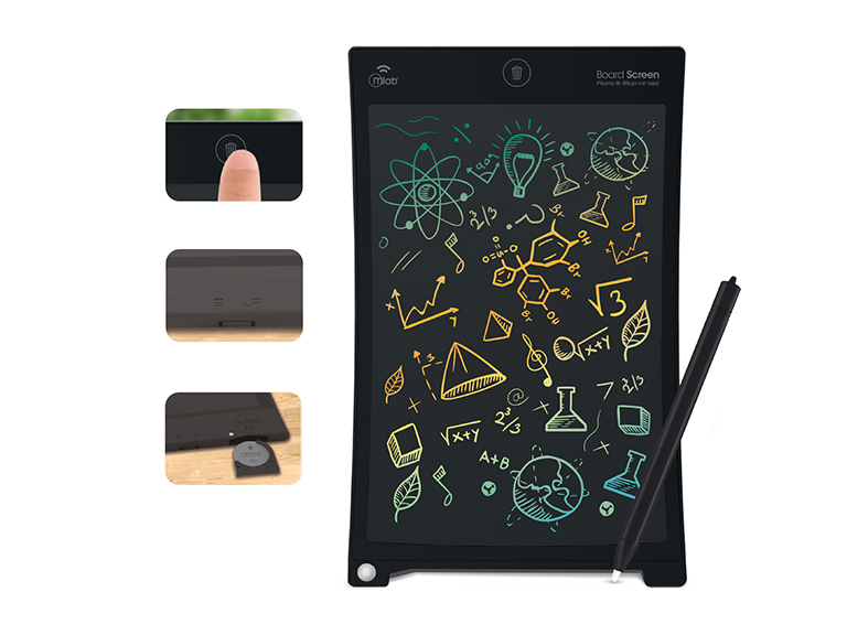 Tablet Escritura  Lcd 10 pulgadasPizarra con Lapiz Multicolor