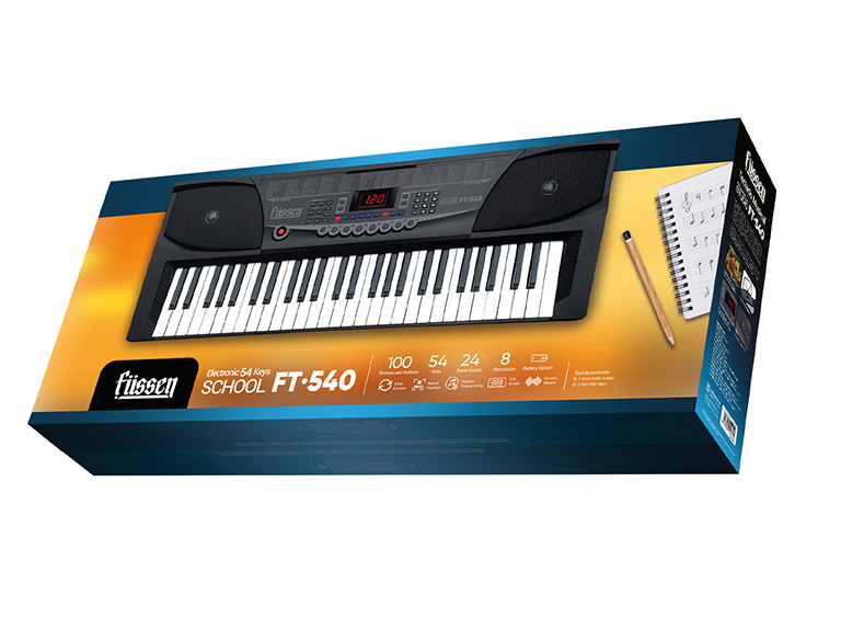 Teclado Musical Electronico 54 Teclas School FT-540