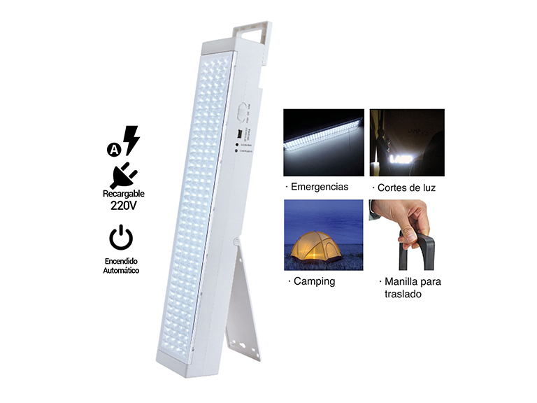 Lampara De Emergencia 160 Led