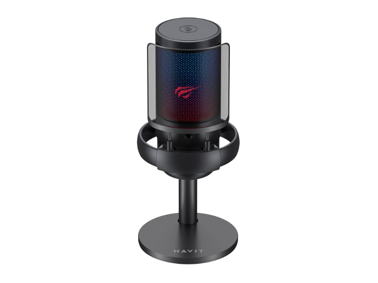 Micrófono Streaming RGB Negro Havit