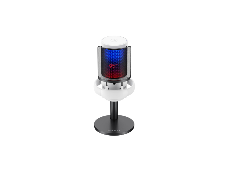 Micrófono Streaming RGB Blanco Havit