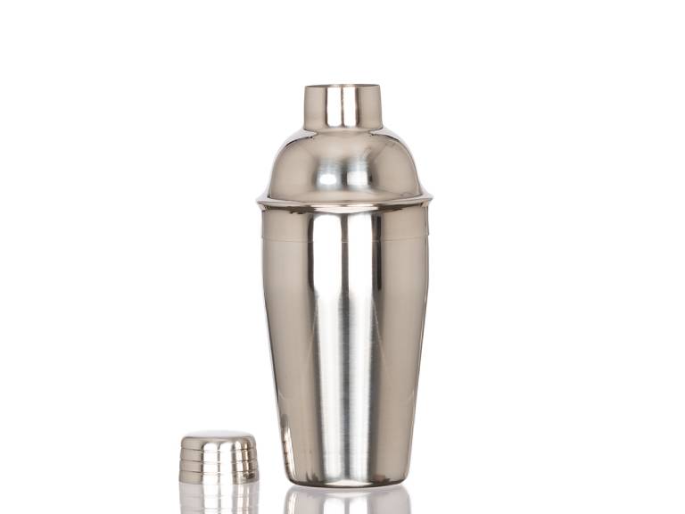 Coctelera metálica plateada SILVER 500cc
