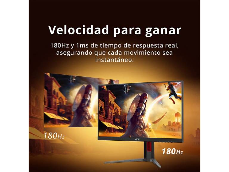 Monitor Gamer Aoc 24 pulgadas Fhd 180Hz 1Ms 24G4
