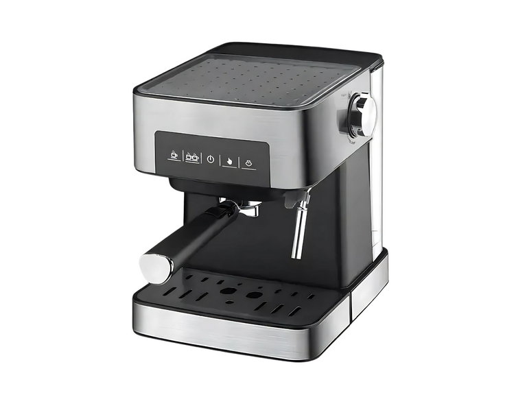 Máquina Café Espresso Plateado