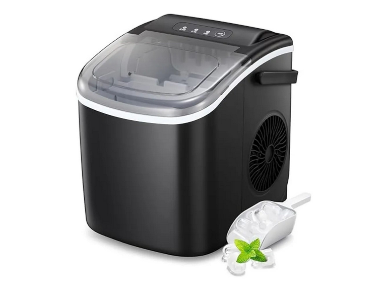 Máquina Hielo Compacta Portátil 15KG Negro