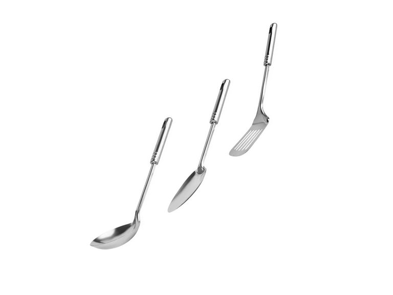 Juego Batería 15 Piezas Acero Inoxidable Plateado