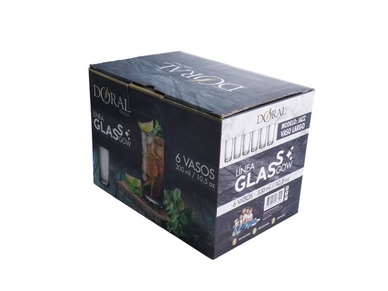 Set de 6 vasos modelo Jazz Largo