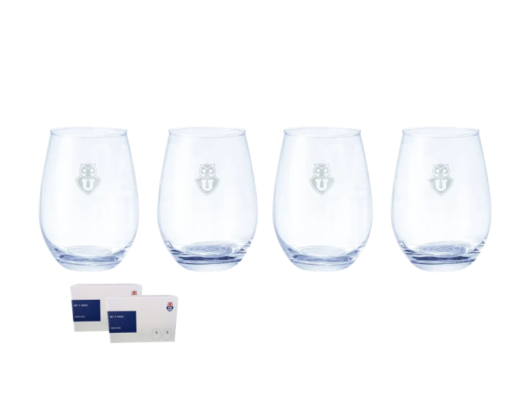 Set de 4 vasos Shopero U Chile