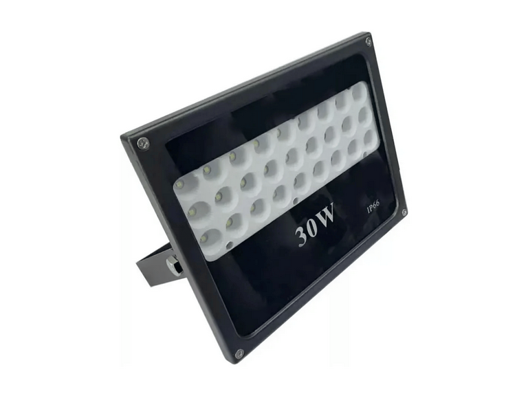 Foco LED Exterior Multichip Luz Blanca Frio Negro