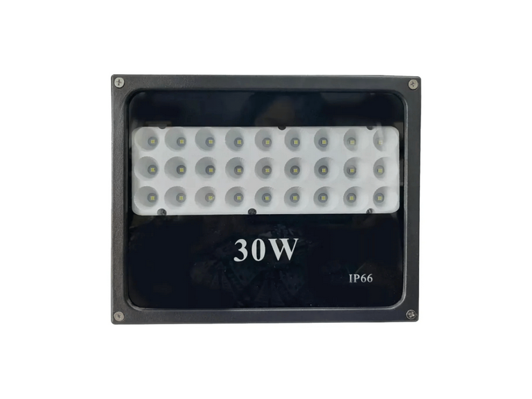 Foco LED Exterior Multichip Luz Blanca Frio Negro
