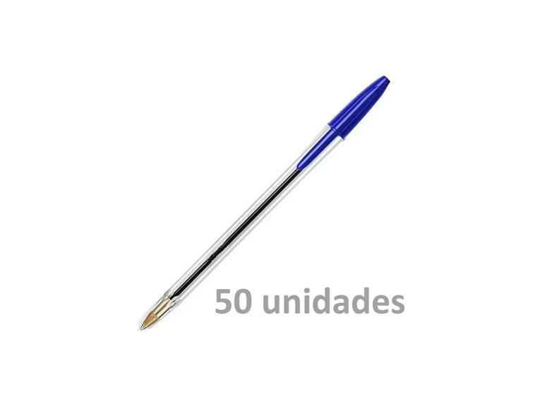 Pack 50 Lápices Azul Punta Redonda