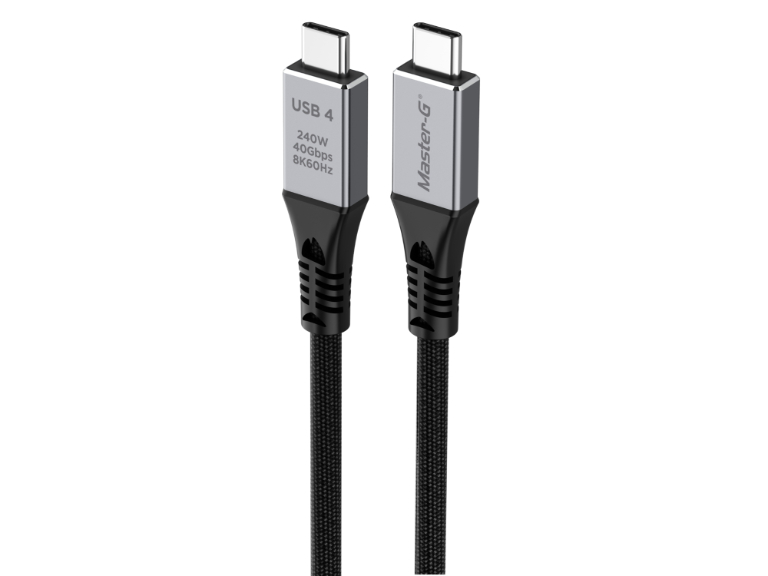 Cable USB 4 Tipo C Dual 8K 1mt Master-G