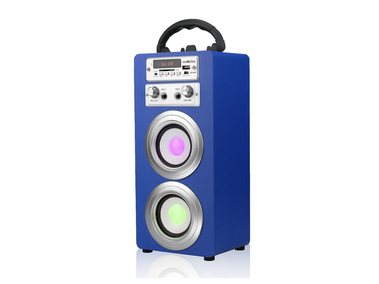 Parlante Bluetooth Karaoke Inalambrico10 Watt Azul Marino
