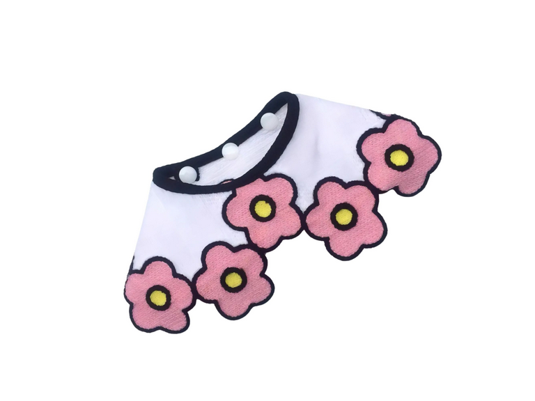 Collar Pañuelo Mascotas Perro Gato 25-32 Blanco