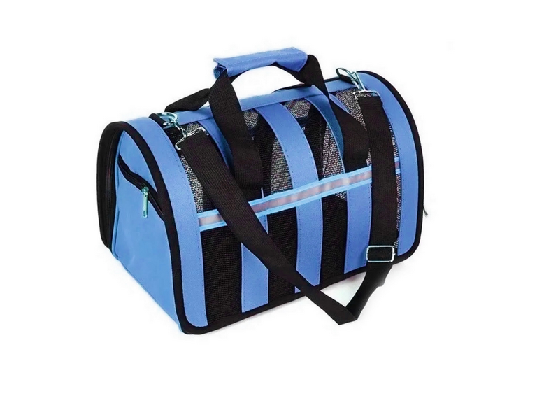 Bolso Transporte Mascotas Azul 34x24x23