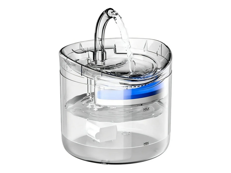 Fuente Bebedero Agua Mascota Perro Gato Transparente 1.8 LT