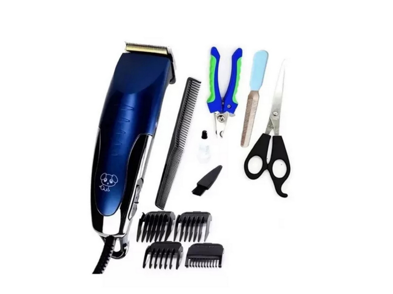Set Maquina Corta Pelo Mascotas Kit Manicura