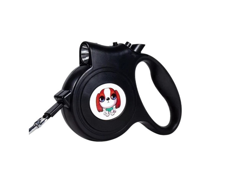 Correa Mascota Perro Retráctil Automática 5 M Negro
