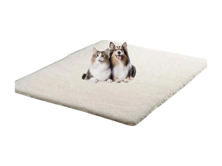 Alfombra Bajada Cama Peluda Super Suave Turquesa
