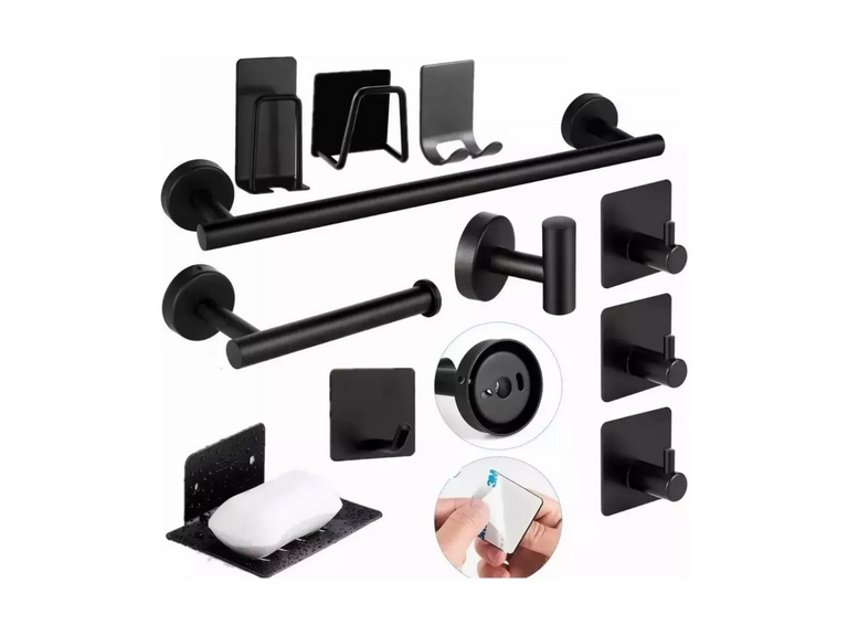 Juego Accesorios Baño Toalleros Inoxidable 11 Piezas