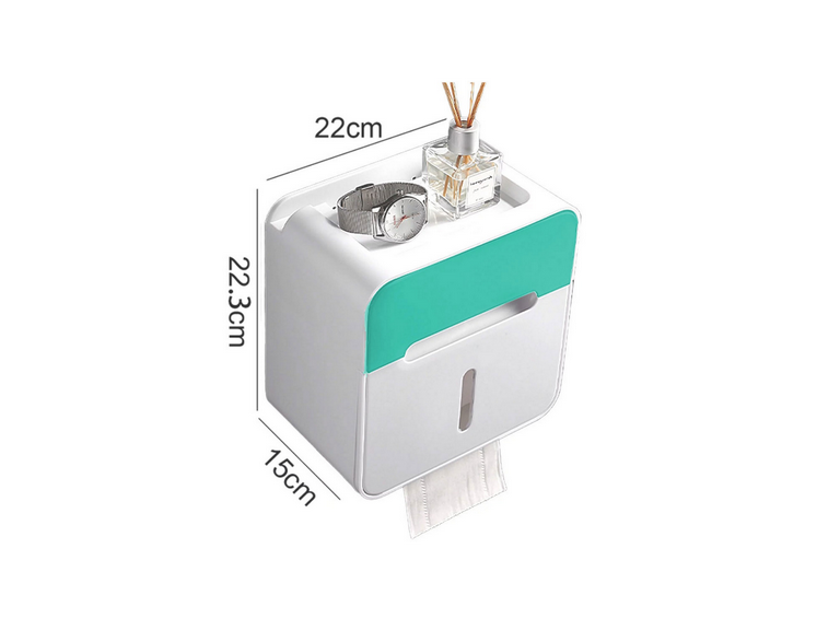 Dispensador Organizador Papel Higiénico Verde