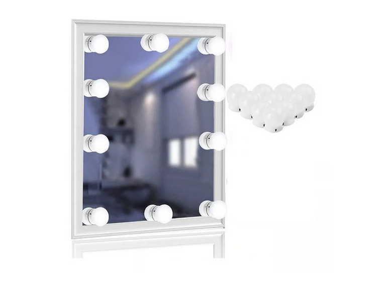 Set 10 Luces LED Espejo RGB Adhesivas